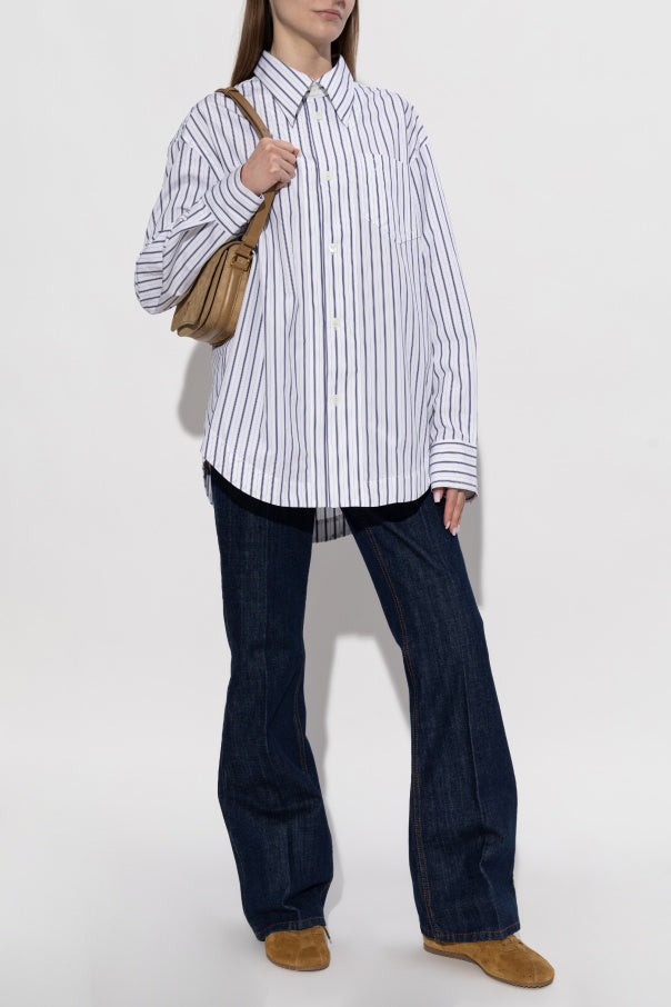 Ami Alexandre Mattiussi WHITE Striped shirt 2