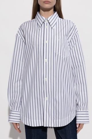 Ami Alexandre Mattiussi WHITE Striped shirt 3