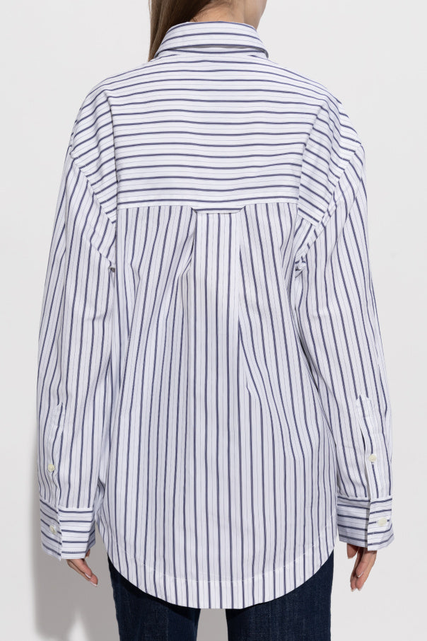 Ami Alexandre Mattiussi WHITE Striped shirt 4