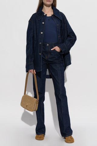 Ami Alexandre Mattiussi NAVY BLUE Jeans with flared legs 2