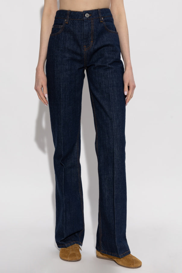 Ami Alexandre Mattiussi NAVY BLUE Jeans with flared legs 3