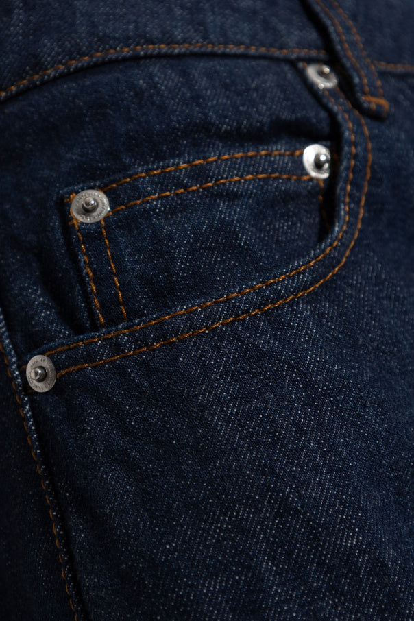 Ami Alexandre Mattiussi NAVY BLUE Jeans with flared legs 5