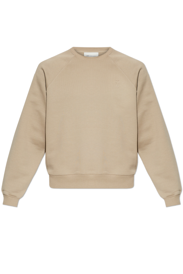 Ami Alexandre Mattiussi beige 'Oversize' sweatshirt 1