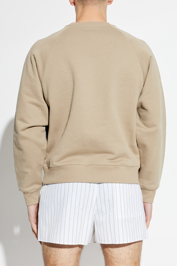 Ami Alexandre Mattiussi beige 'Oversize' sweatshirt 4