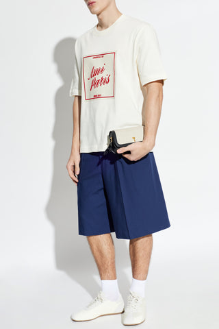 Ami Alexandre Mattiussi cream T-shirt with print 2