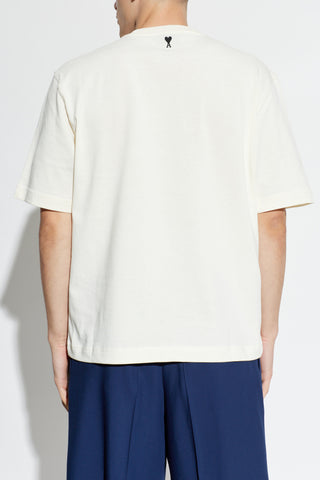 Ami Alexandre Mattiussi cream T-shirt with print 4