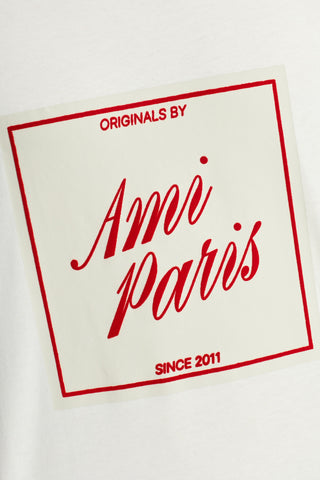 Ami Alexandre Mattiussi cream T-shirt with print 5