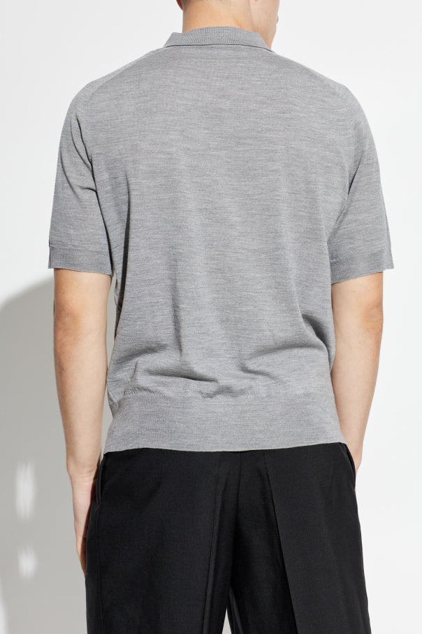 Ami Alexandre Mattiussi GREY Wool polo 4