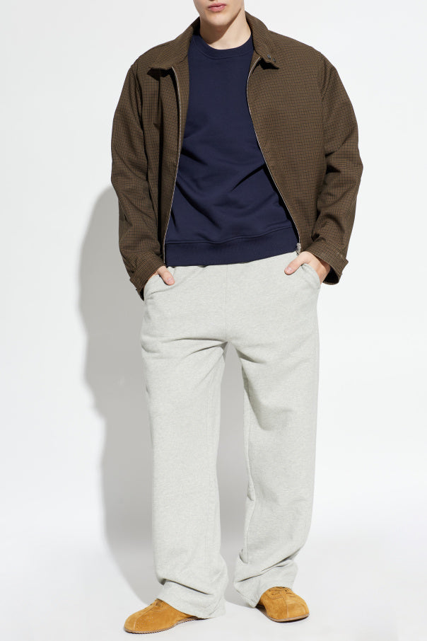 Ami Alexandre Mattiussi NAVY BLUE Sweatshirt with embroidered logo 2
