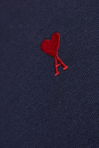 Ami Alexandre Mattiussi NAVY BLUE Sweatshirt with embroidered logo 5