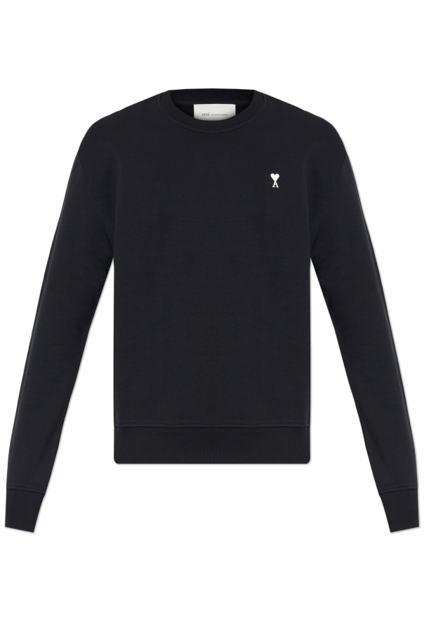 Ami Alexandre Mattiussi BLACK Sweatshirt with embroidered logo 1