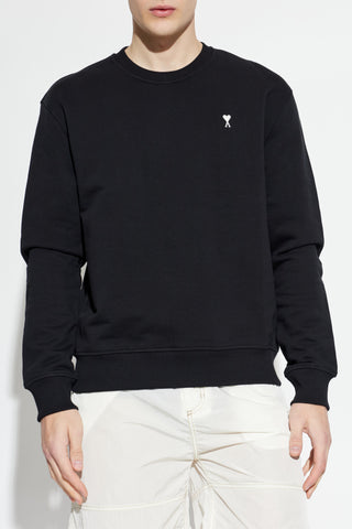 Ami Alexandre Mattiussi BLACK Sweatshirt with embroidered logo 3