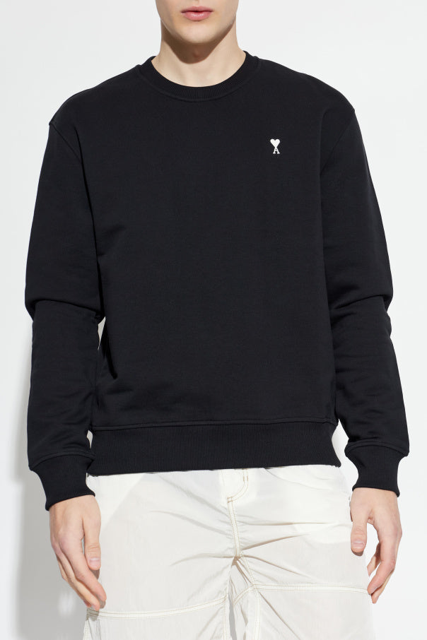 Ami Alexandre Mattiussi BLACK Sweatshirt with embroidered logo 3