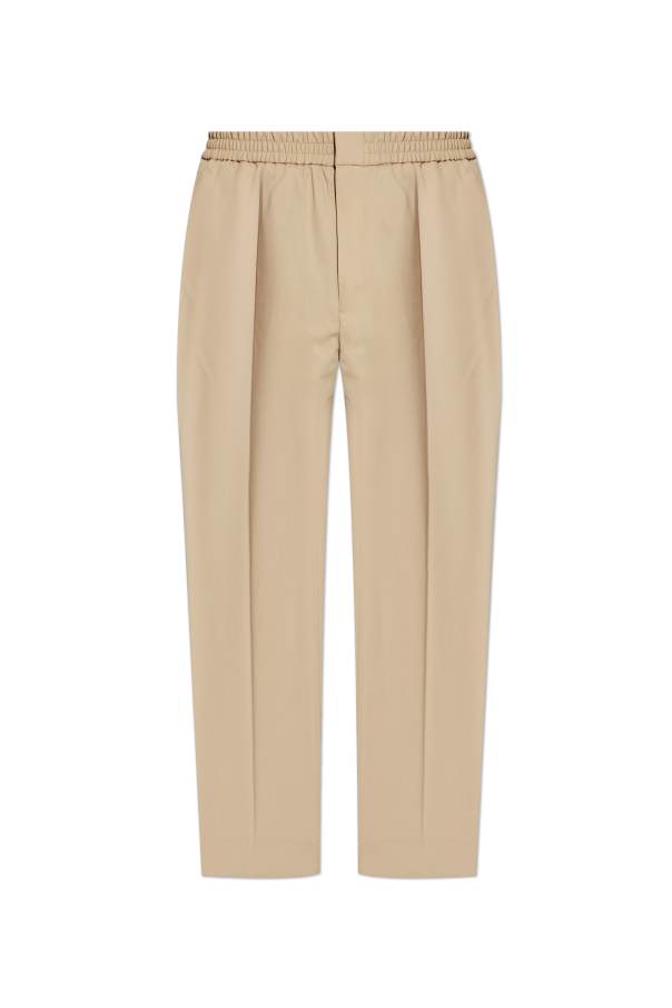 Ami Alexandre Mattiussi beige Wool trousers 1