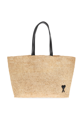 Ami Alexandre Mattiussi beige Shopper bag ‘Ami de Coeur’ 1