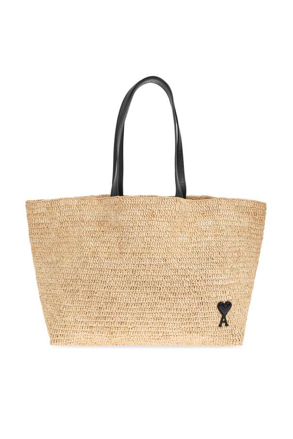 Ami Alexandre Mattiussi beige Shopper bag ‘Ami de Coeur’ 1