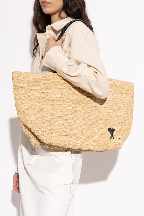 Ami Alexandre Mattiussi beige Shopper bag ‘Ami de Coeur’ 2