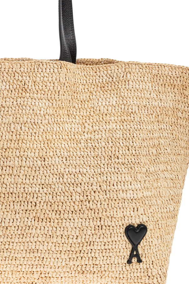 Ami Alexandre Mattiussi beige Shopper bag ‘Ami de Coeur’ 7