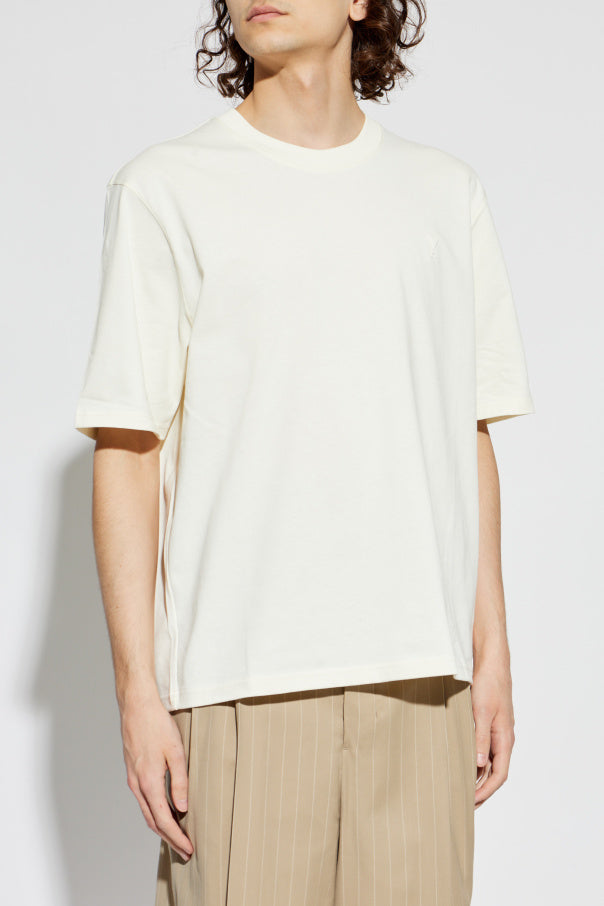 Ami Alexandre Mattiussi cream ‘Oversize’ T-shirt 3
