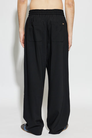 Ami Alexandre Mattiussi BLACK Wool wide-leg trousers 4