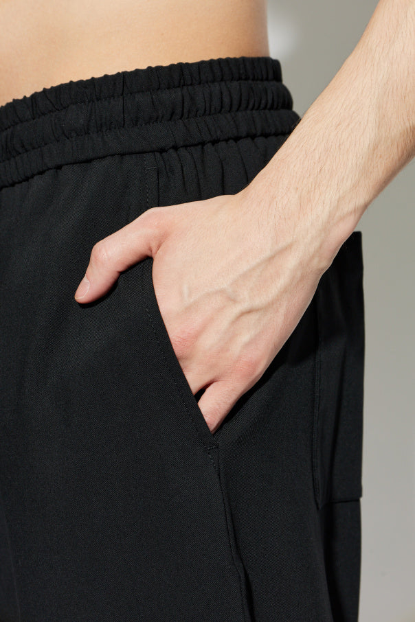 Ami Alexandre Mattiussi BLACK Wool wide-leg trousers 5