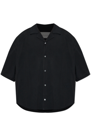 Ami Alexandre Mattiussi BLACK Asymmetrical cut shirt 1