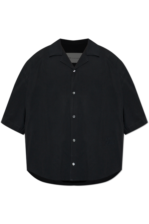 Ami Alexandre Mattiussi BLACK Asymmetrical cut shirt 1