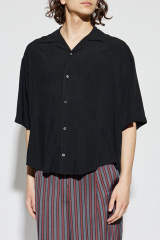 Ami Alexandre Mattiussi BLACK Asymmetrical cut shirt 3