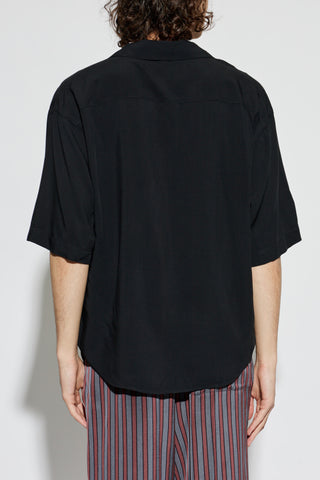 Ami Alexandre Mattiussi BLACK Asymmetrical cut shirt 4
