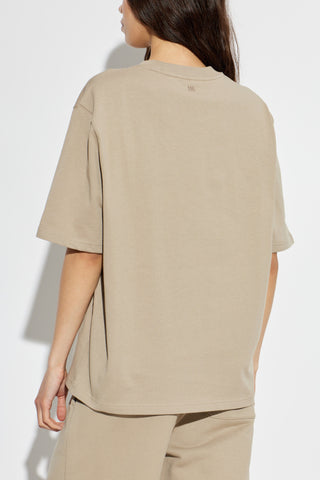 Ami Alexandre Mattiussi beige ‘Oversize’ T-shirt 4
