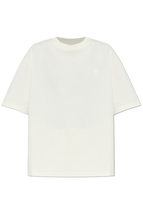 Ami Alexandre Mattiussi cream ‘Oversize’ T-shirt 1
