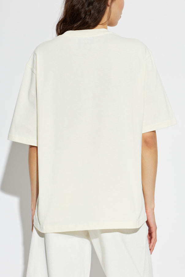 Ami Alexandre Mattiussi cream ‘Oversize’ T-shirt 4