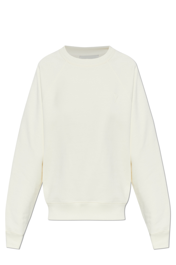 Ami Alexandre Mattiussi cream "Oversize" sweatshirt 1