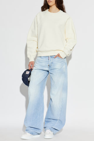 Ami Alexandre Mattiussi cream "Oversize" sweatshirt 2