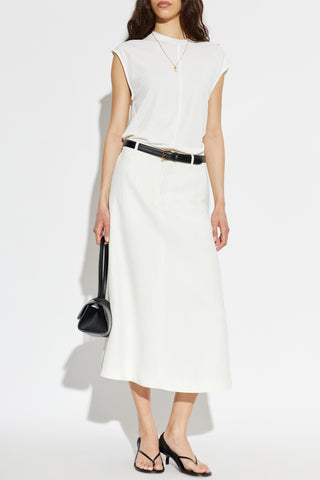 Ami Alexandre Mattiussi WHITE Sleeveless top 2