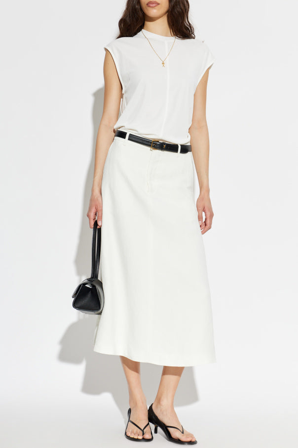 Ami Alexandre Mattiussi WHITE Sleeveless top 2