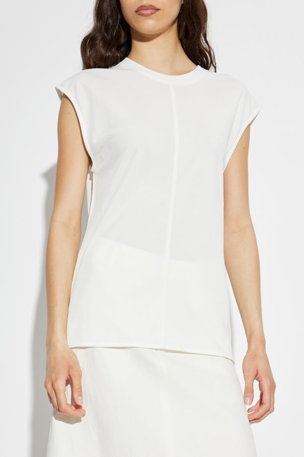 Ami Alexandre Mattiussi WHITE Sleeveless top 3