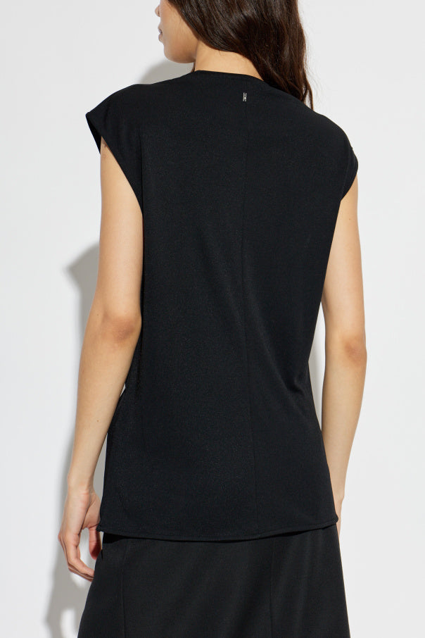 Ami Alexandre Mattiussi BLACK Sleeveless top 4