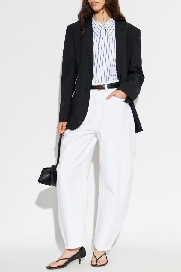 Ami Alexandre Mattiussi BLUE Shirt with striped pattern 2