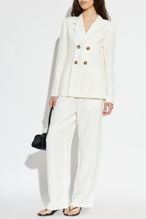 Ami Alexandre Mattiussi WHITE Wide-leg pants 2
