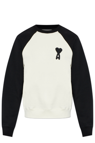 Ami Alexandre Mattiussi cream "Oversize" sweatshirt 1