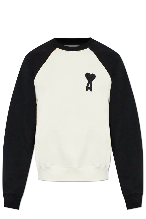 Ami Alexandre Mattiussi cream "Oversize" sweatshirt 1