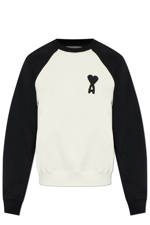 Ami Alexandre Mattiussi cream "Oversize" sweatshirt 1