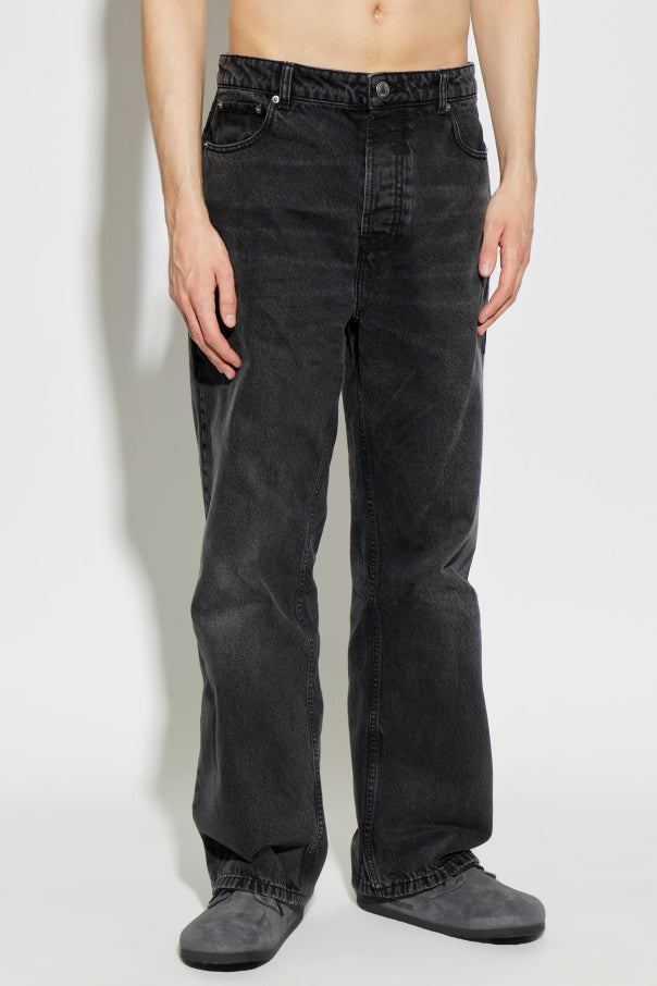 Ami Alexandre Mattiussi BLACK Wide-leg jeans 3