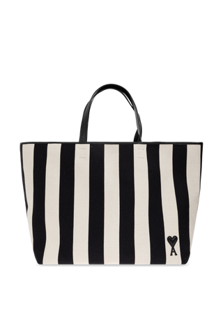 Ami Alexandre Mattiussi cream ‘Ami de Coeur’ Shopper Bag 1