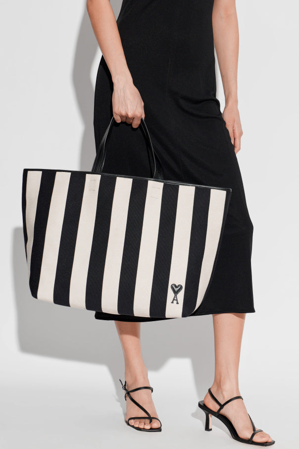 Ami Alexandre Mattiussi cream ‘Ami de Coeur’ Shopper Bag 2