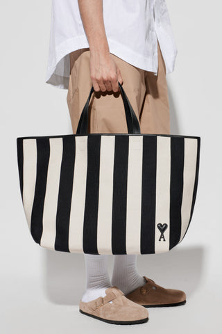 Ami Alexandre Mattiussi cream ‘Ami de Coeur’ Shopper Bag 3