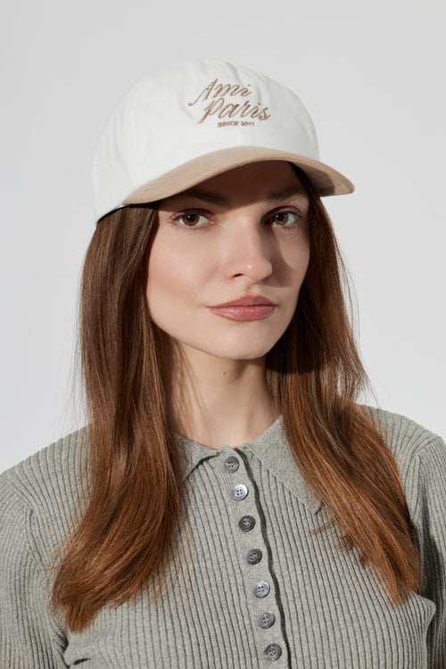 Ami Alexandre Mattiussi WHITE Baseball cap 2