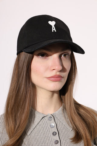 Ami Alexandre Mattiussi BLACK Baseball cap 2