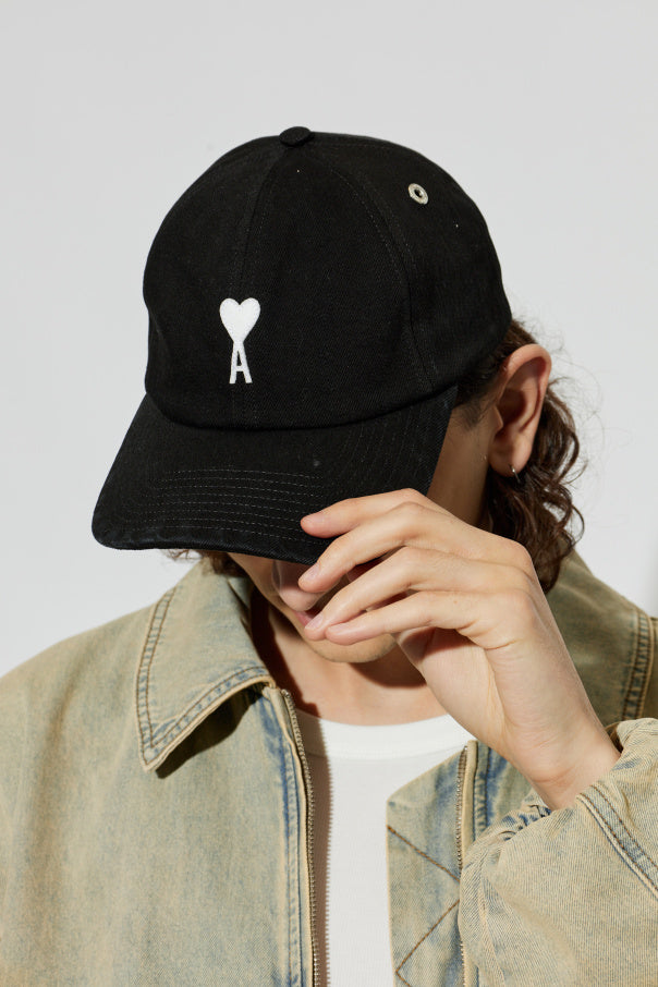 Ami Alexandre Mattiussi BLACK Baseball cap 3